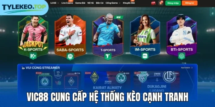 Vic88 cung cấp hệ thống kèo cạnh tranh